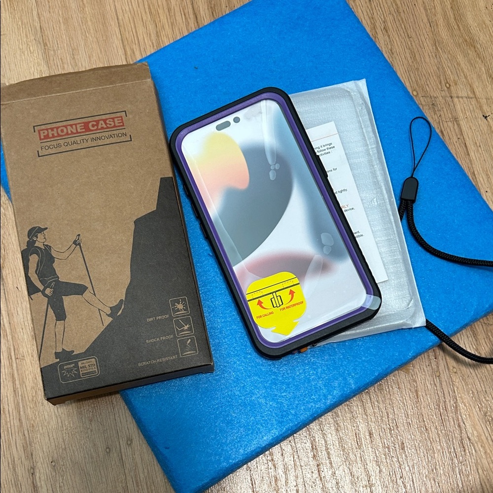 Purple Phone Case with Screen Protector
